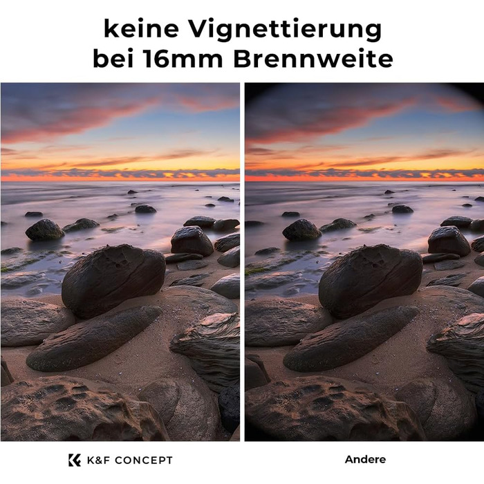 Фільтр ND Variabler K&F Concept 55mm (ND2-ND400) для фотографії пейзажів (Nano-Basic Series) з 3 серветками для чищення