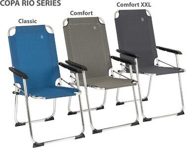 Крісло для кемпінгу Bo-Camp Copa Rio Comfort: розкладне, для саду, риболовлі (бежеве)