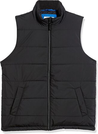 Чоловіча жилетка Amazon Essentials з утеплювачем та флісовою підкладкою, чорна