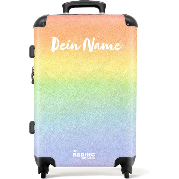 Дитячий валіза-тролей з іменем, 55x40x20см - валіза для ручної поклажі, валіза-тролей для хлопчиків, легкий валіза з принтом 