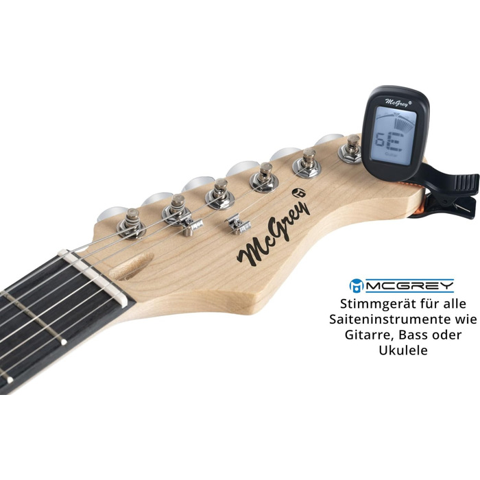 McGrey Rockit ST Комплект електрогітари (8-елементний стартовий набір: гітара, підсилювач, запасні струни, гітарний чохол, тюнер, медіатори, ремінь та гітарний кабель) (Fiesta Red)