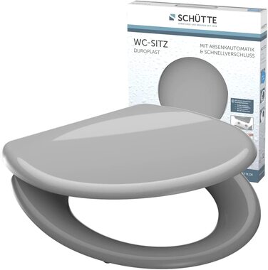Сидіння для унітаза Schütte 82302, сірий дуропласт