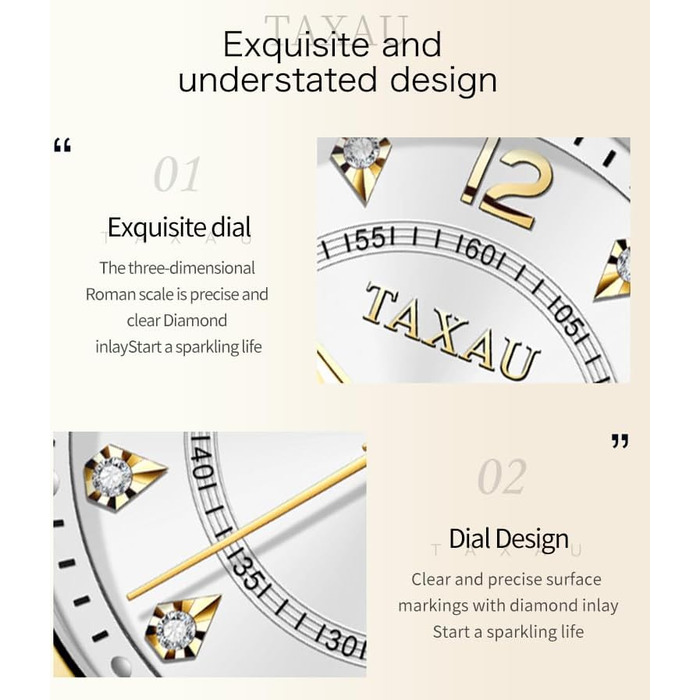 Жіночі годинники з арабськими цифрами, маленьке циферблат, Easy Read, дата, з нержавіючої сталі, водонепроникні, Reloj para Mujer (8102g)