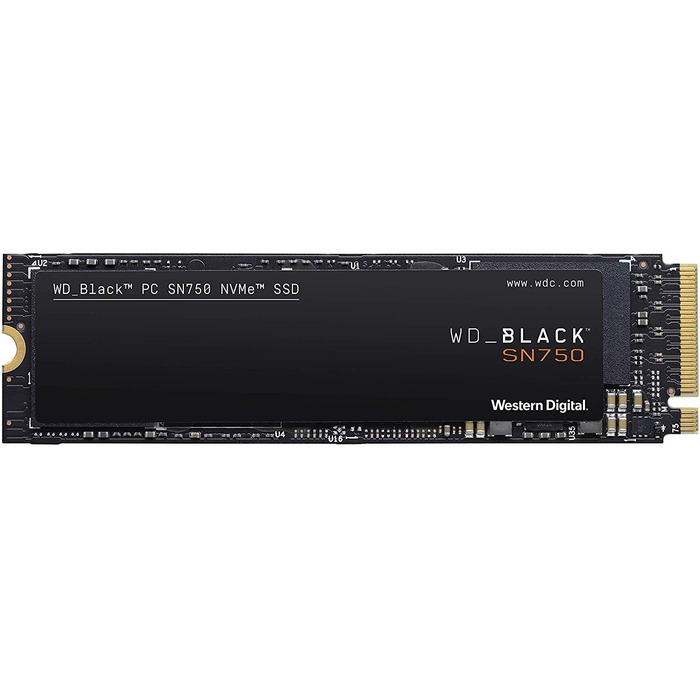 SSD накопичувач WD Black SN750 1TB NVMe PCIe Gen3 - ігровий, чорний