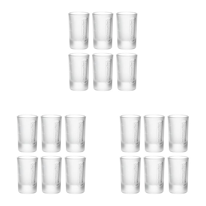 Набір шотерів Jägermeister 6 шт, 4cl та 2cl мірні склянки для лікеру та настоянок - Оригінал, стійкі до посудомийної машини
