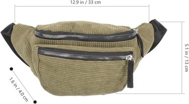 Набір поясних сумок VALICLUD (2 шт.) - поясна, наплічна сумка для жінок та дівчат, зелена