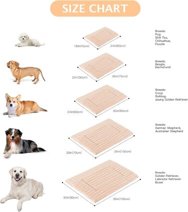 М'яке ортопедичне ліжко для собак BVAGSS, 100x70 см, колір персиковий. Легко миється, з антиковзким покриттям. Підходить для собак маленьких, середніх та великих порід.