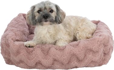 Ортопедичне собаче ліжко TRIXIE Vital Loki, рожевий, 65 x 50 см - м'яке ліжко з Memory Foam для собак, захищає суглоби
