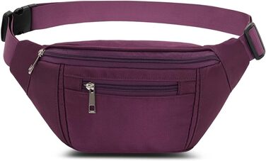 Чоловіча/жіноча поясна сумка на пояс, водонепроникна, для спорту, подорожей, фітнесу, велосипеда, кемпінгу, лілу