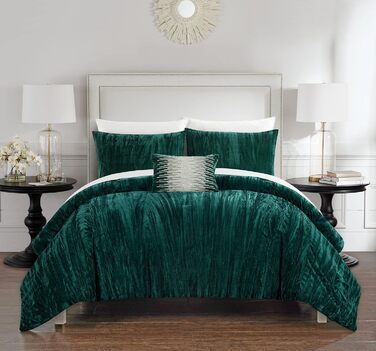 Комплект постільної білизни Chic Home Westmont, 4 частини, темно-синій, Queen