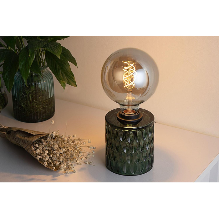 Торшер Pauleen 48023 Crystal Magic: стильна настільна лампа з кришталевими елементами, 230V, E27, зелений, без лампочки