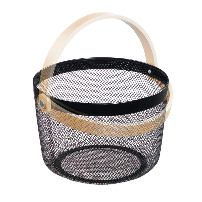 Relaxdays Round Wire Basket with Handles