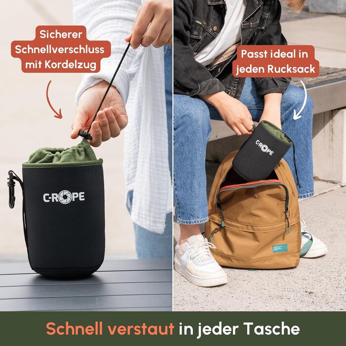 Чохол для об'єктива C-Rope Neopren з флісовою підкладкою, кобура для об'єктивів та аксесуарів, розмір XXL