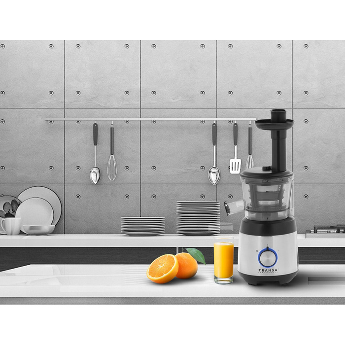 Вертикальна повільна соковижималка Transa Electronics JuiceWell, 400 Вт