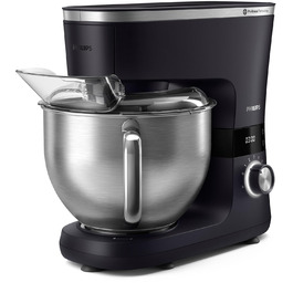Кухонна машина Philips 7000 Series 5,5 л, 1000 Вт, 8 швидкостей, ProKnead, LED таймер, насадки для замішування та збивання, HR7962/01