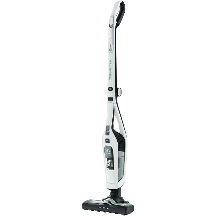 Rowenta RH6737 Dual Force 2-in-1 Cordless Stick Vacuum | Integrated Handheld Vacuum | Foldable Handle | Very Lightweight – Only 2.5 kg | LED Lighting | White