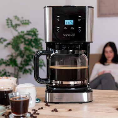 Кавомашина крапельна програмована Cecotec Coffee 66 Smart Plus, 980W, 1,5л, сталь, LCD, Touchscreen, ExtemAroma, AutoClean