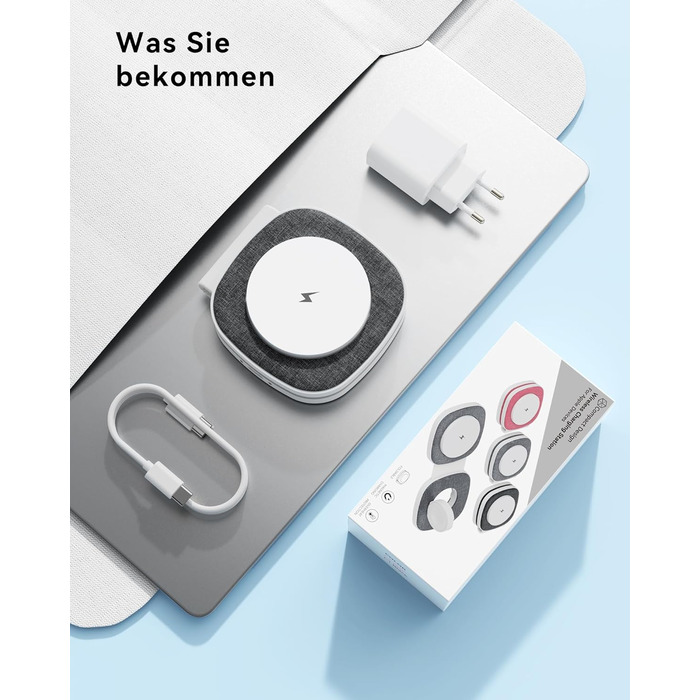 Зарядна станція 2-в-1 для Apple Watch та iPhone MagSafe (20W, чорна) - сумісна з iPhone 17e/Air/17/16/15/14/13/12, Apple Watch Series 11/10/9/8/7/6/5/4/3/2/SE/Ultra, AirPods