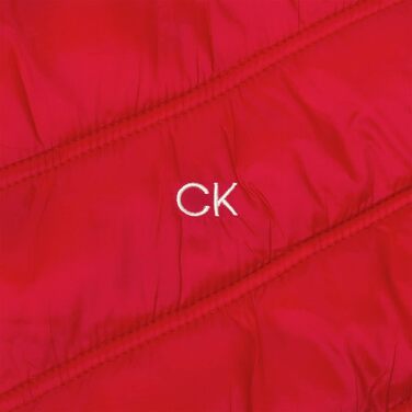 Чоловіча гібридна гольф-куртка Calvin Klein Frontera на блискавці, чорна (S, Червоний)