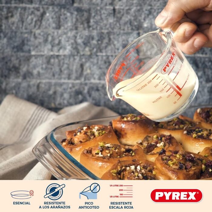 Набір скляних контейнерів Pyrex Classic 0,25л, 0,5л, 1л, прозорі, 3 шт. з 3 засобами для чищення