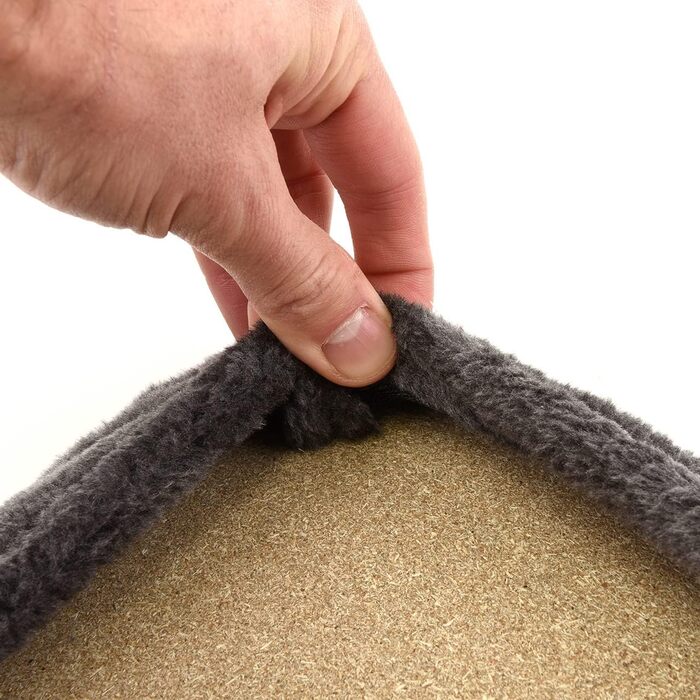 Ліжко для котів на підвіконня Snuggly Place - велике, зручне, миється, 75 x 35 см (Антрацит)