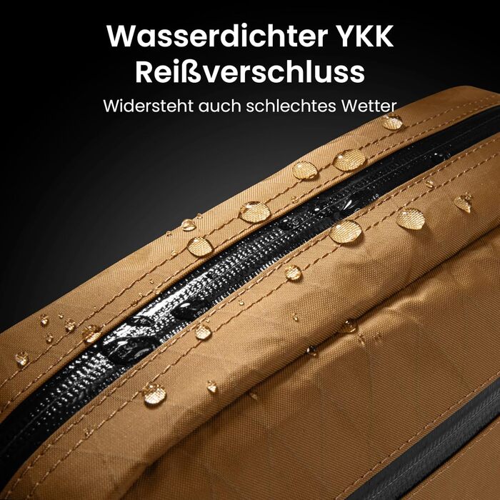 tomtoc Anti-Diebstahl Sling Bag 3,5L: Сумка на плече, Crossbody для чоловіків та жінок з RFID-захистом | для Switch, iPad mini | Водовідштовхувальна, EDC, Подорожі, щоденне використання | X-pac, Колір: Коричневий