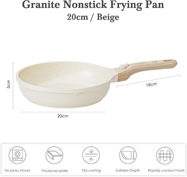 Сковорода RIOVARM 30 см з нержавіючої сталі з антипригарним покриттям для індукційних плит. Сковорода-вок з нержавіючої сталі з ручкою, підходить для всіх типів плит, можна мити в посудомийній машині та використовувати в духовці. Сковорода для омлетів з т