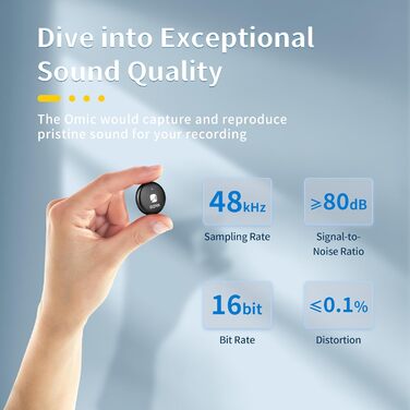 BOYA OMIC-U Бездротовий Lavalier Мікрофон USB-C для Android, iPhone, iPad, Vlog, Podcast - Plug & Play