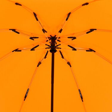 Штормовий парасолька з волокна великого розміру 106 см - з кольоровими спицями (неоново-помаранчевий)