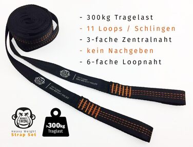 Ultralight Hammock including Carabiners & Heavy-Duty Straps (load capacity up to 220 kg, 275 x 140 cm) – ideal for camping, outdoor activities, trekking & as a travel hammock (Turquoise/Orange) (Black)