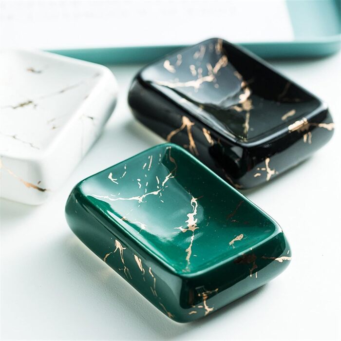 Набір для ванної кімнати Icegrey (4 шт) - розкішний аксесуар, зелений колір. Набір для ванної кімнати, декор, світло, розкіш.