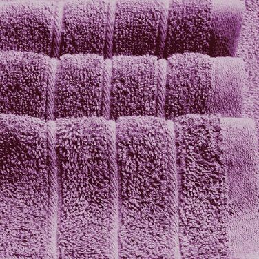 Набір махрових рушників Tens Towels з 100% бавовни, 8 предметів: 2 великі банні рушники, 2 рушники для рук та 4 серветки, гігроскопічні та швидкосохнучі, колір сливовий (фіолетовий)