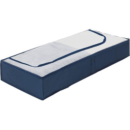 WENKO Business Wardrobe with Shelf and Hanging Rail, Fabric Wardrobe for Dust-Free Storage of Textiles, Metal Frame and Fabric in Durable Polyester Quality, 75 x 160 x 50 cm (Under-Bed Chest of Drawers)