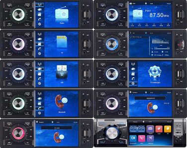 Автомобільна MP3-магнітола Creasono 1DIN з Bluetooth, TFT-дисплеєм, гучним зв'язком, 4x45 Вт