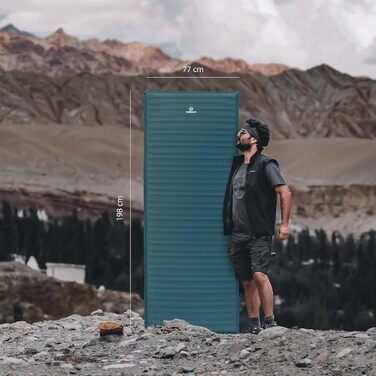 Isomatte Outdoorer Trek Bed 5 - самонадувна, XXL, 5 см, для кемпінгу та авто