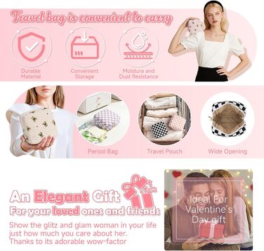 Набір косметичок Desing Wish 2 шт. (міні + велика) – рожевий та хакі, бежевий та чорний