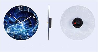 RAILONCH Silent Wall Clock Modern Design Wall Clock No Noise for Living Room, Kitchen, Office, and Bedroom (#07)