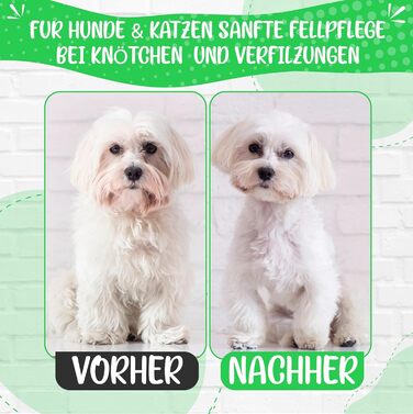 Гребінець для вичісування шерсті TESTURTEIL - для собак та котів середньої та довгої шерсті. Підходить для малих та великих тварин. Легке очищення + E-Book (подвійний гребінець)