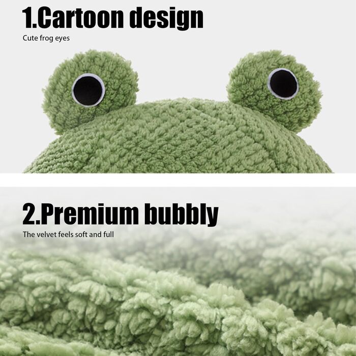 Килимок для кота з капюшоном у вигляді жаби, м'який, круглий, знімний, для зими та осені, антиковзаючий, з підкладкою, милий, мультяшний, теплий