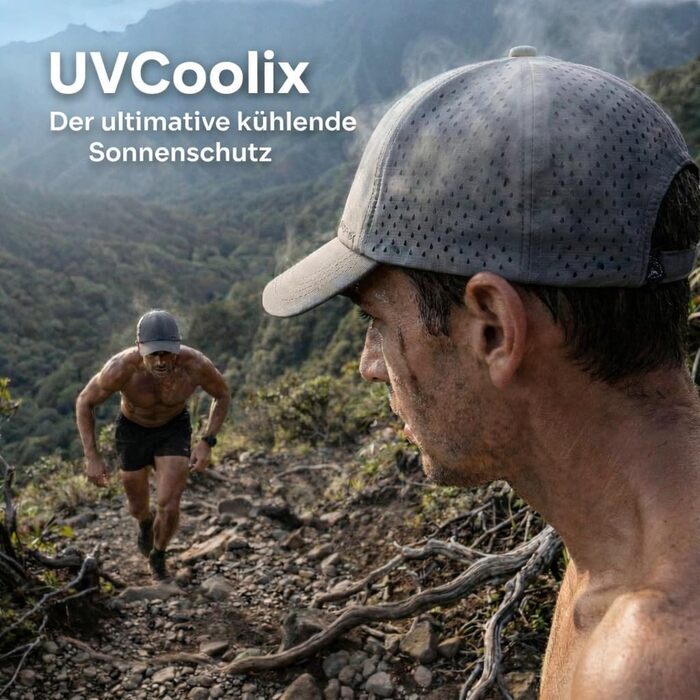 Кепка бейсболка чоловіча літня TOP-EX UVCoolix™ з охолодженням, сітка, швидковисихаюча, для спорту, гольфу, розмір M-L, темно-сіра