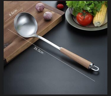 Набір кухонного інвентарю з нержавіючої сталі 4 шт. (304), з дерев'яною ручкою, сумісний з посудомийною машиною