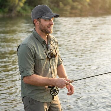 Бейсболка YAMEE з деніму для чоловіків та жінок, унісекс, для спорту, риболовлі та кемпінгу, один розмір (сірий)