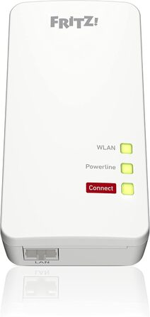 Адаптер FRITZ!Powerline 1260 (1200 Мбіт/с, точка доступу Wi-Fi, для медіа-стримінгу та NAS), білий