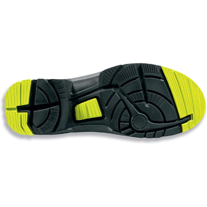 Робочі черевики Uvex 1 S1 - для жінок та чоловіків - W14 (дуже широкі) 44 EU, колір лайм-чорний