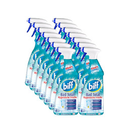 Засіб для чищення ванної кімнати Biff Bad Total Hygienische Frische проти вапна та бруду, гігієнічна свіжість, спрей (750 мл, 16 шт)