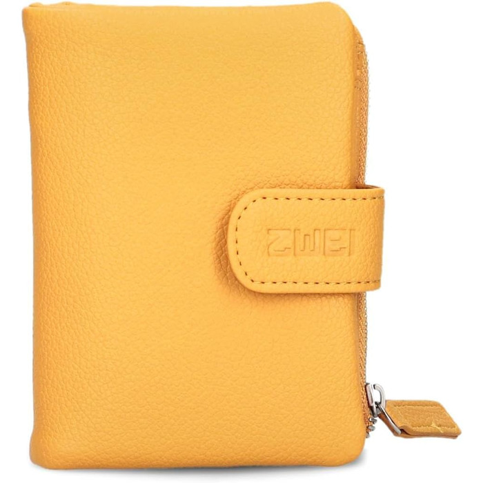 Two small ladies' wallets, M.Wallet MW5 wallet made of soft faux leather, wallet with snap button & zippered coin pocket, 6 card slots, 4 slip pockets, 1 bill compartment