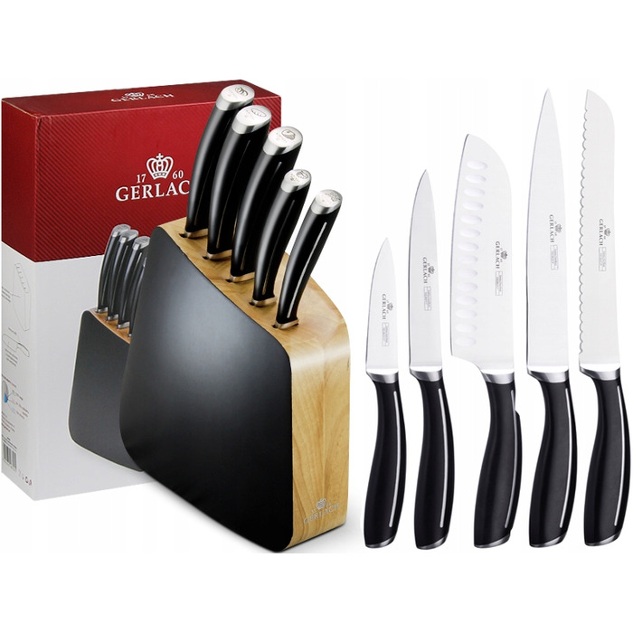 Набір ножів у підставці Gerlach Loft, 5 предметів