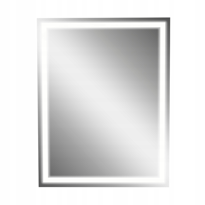 Прямокутне дзеркало у ванну кімнату LED FRAME з підсвіткою, 60x80 см