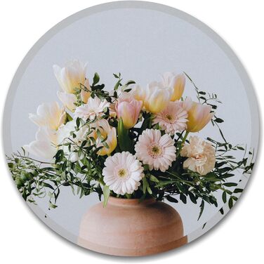 Круглий дзеркало Anyhi без рами, 40.6 см, для ванної, вітальні, спальні, з монтажем на стіну