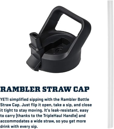 Термос-пляшка YETI Rambler 750 мл з вакуумною ізоляцією, нержавіюча сталь, з кришкою та трубочкою, колір Black Stone (світло-коричневий камуфляж)